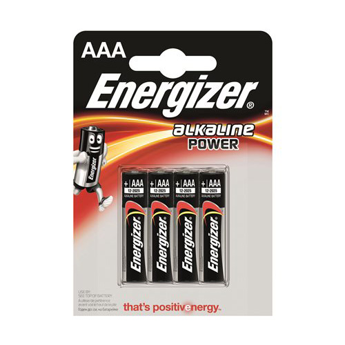 Obrázok Energizer batérie Base AAA-LR3/4 mikrotužkové (bal=4ks)
