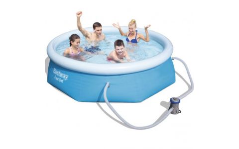 BESTWAY Nafukovací bazén okr. 244x66cm +filtrácia