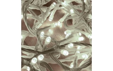 SOMOGYI HOME LED spojovateľný svietiaci reťazec, 10 m, IP44 DLI 200/WH
