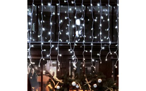 Spojovateľný LED svetelný záves, cencúľ DLFJ 400/WH