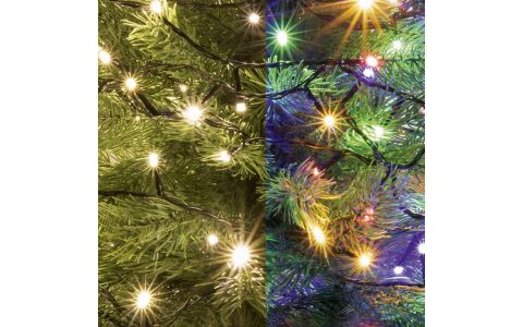 LED DUAL COLOR svietiaci reťazec LED 202R/WW/M