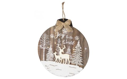 SOMOGYI HOME Drevená dekorácia do okna, na dvere KLW 32