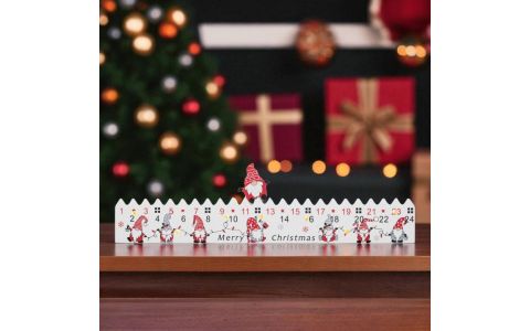 SOMOGYI LED adventný kalendár, drevený