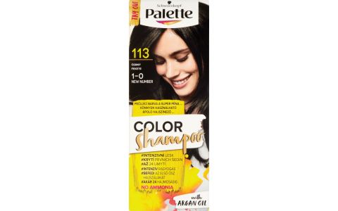 Palette Color Shampoo farba na vlasy 1-0 (113) Čierny 50 ml