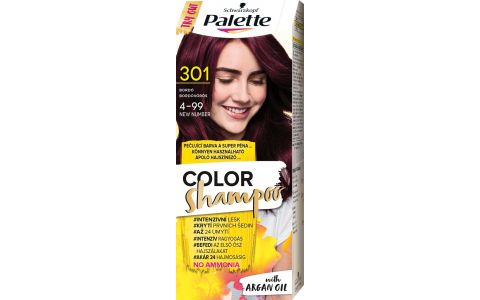 Palette Color Shampoo farba na vlasy 4-99 (301) Bordó 50 ml