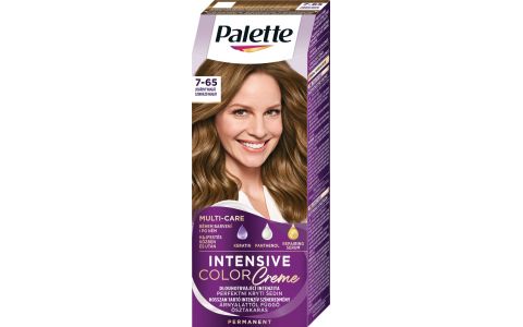 Palette Intensive Color Creme farba na vlasy 7-65 (LG5) Trblietavý nugát 50 ml