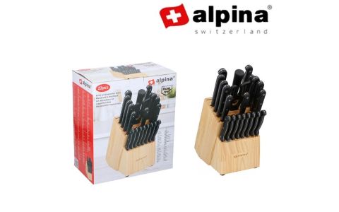 22 dielna sada nožov v bloku ALPINA 22 dielna sada nožov v bloku ALPINA