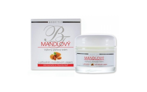Vivaco BT pleťový výživný krém 50ml-Mandľový,Kelímok