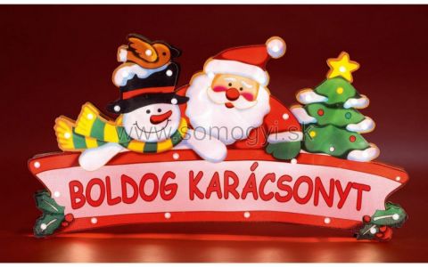 HOME Dekorácia do okna BOLDOG KARÁCSONYT! KID 19/HU