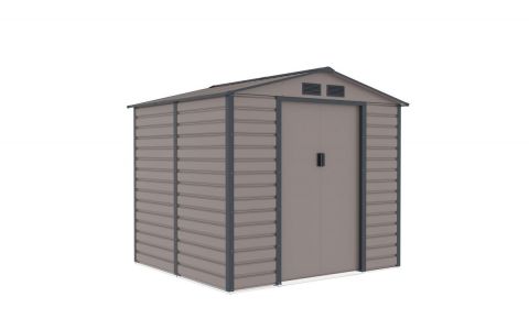 Záhradný domček G21 GAH 407 - 213 x 191 cm, šedý + DARČEK Prosperplast WOODEBOX antracit 140L