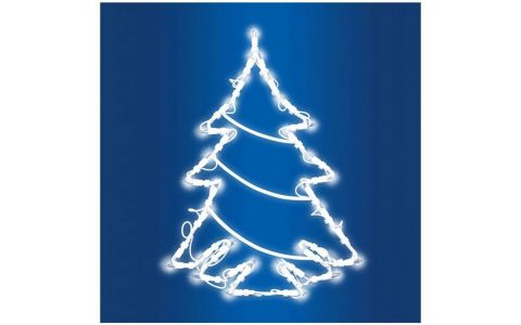 Vianočná LED dekorácia do okna Vianočný stromček KID 412 Somogyi