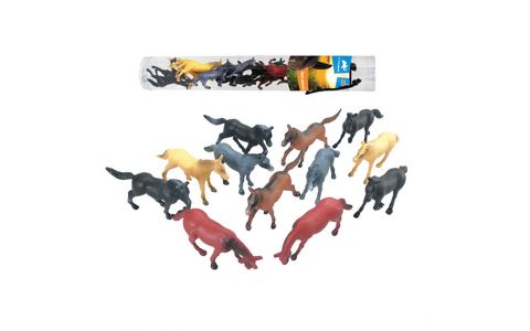 Veľká sada Zvieratká v tube kone