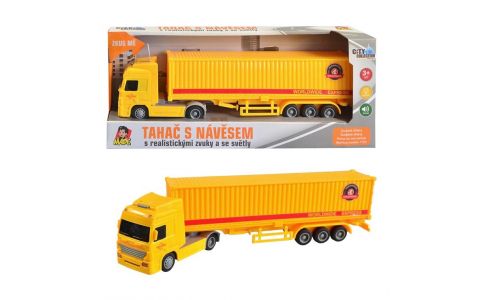 Kamión s kontajnerom na zotrvačník