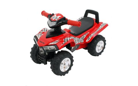 Detské odrážadlo so zvukom Štvorkolka Baby Mix červená 