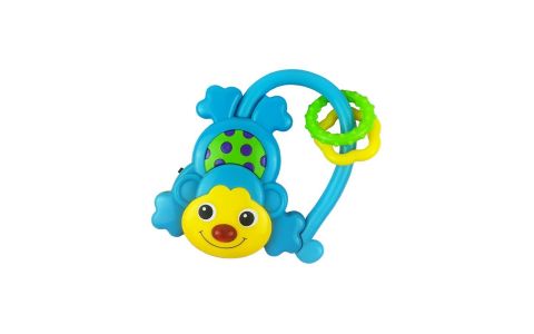 Detská hrkálka so zvukom Baby Mix Opička modrá Detská hrkálka so zvukom Baby Mix Opička modrá