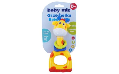 Detské hrkálka Baby Mix žltá žirafa Detské hrkálka Baby Mix žltá žirafa