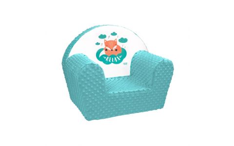 Detské kreslo z Minky New Baby Líška mätové Detské kreslo z Minky New Baby Líška mätové