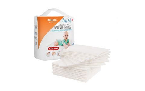Jednorazové hygienické podložky Akuku Baby Soft 40x60cm 15ks Jednorazové hygienické podložky Akuku Baby Soft 40x60cm 15ks