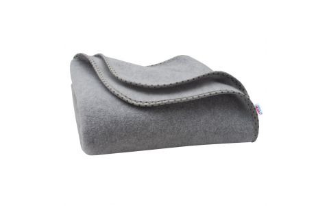 Detská fleecová deka New Baby 100x75 sivá hviezdičky 