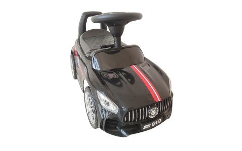 Detské odrážadlo so zvukom Baby Mix RACER čierne Detské odrážadlo so zvukom Baby Mix RACER čierne