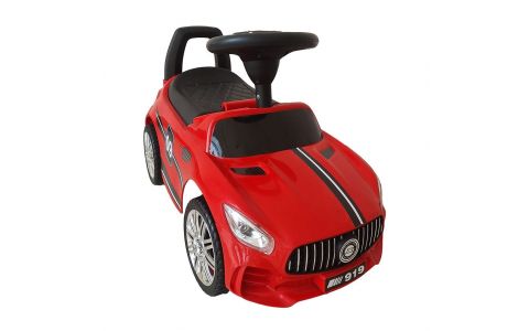 Detské odrážadlo so zvukom Baby Mix RACER červené Detské odrážadlo so zvukom Baby Mix RACER červené