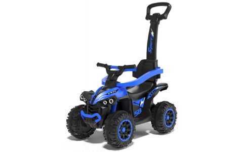 Detské odrážadlo s vodiacou tyčou Baby Mix Mega modré Detské odrážadlo s vodiacou tyčou Baby Mix Mega modré