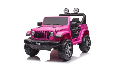 Detské elektrické autíčko Baby Mix Jeep Wrangler Rubicon ružové Detské elektrické autíčko Baby Mix Jeep Wrangler Rubicon ružové