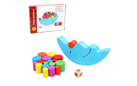 Drevené valčeky s mesiacom