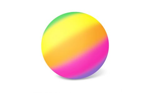 5 farebná dúhová lopta 23cm