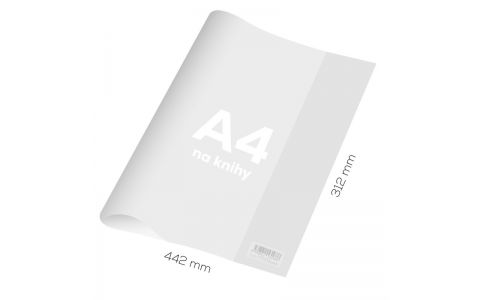 Obal na zošit A4 PVC 442x312 mm, hrubý/transparentný