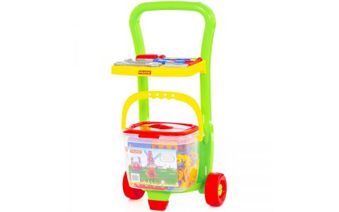 Vozík so stavebnicou a náradím