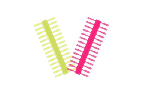 Nekonečná zarážka Delphin Q-STOP / žltá +ružová 7mm