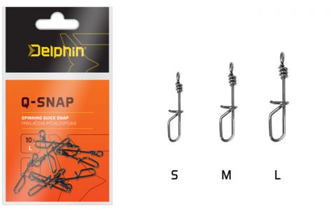 Prívlačová rýchlospojka Delphin Q-SNAP / 10ks / 0,6mm S