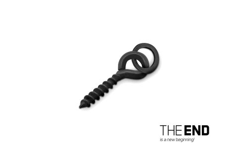 Vrtáčik na nástrahy s krúžkom Delphin THE END POP Screw / 15ks M