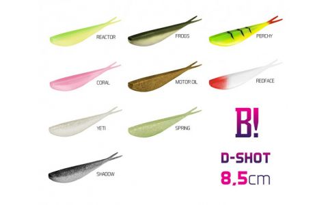 Umelá nástraha BOMB! D-SHOT / 5ks 8,5cm/PERCHY