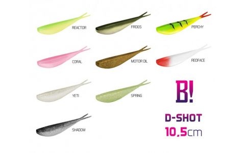 Umelá nástraha BOMB! D-SHOT / 5ks 10,5 cm/PERCHY