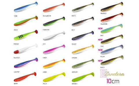 Umelá nástraha Delphin ZANDERA UVs / 5ks 10cm/TUNA