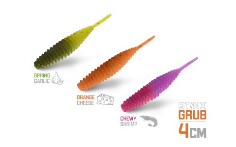 Umelá nástraha Delphin B! StinxGRUB Cheese / 20ks 4cm / ORANGE