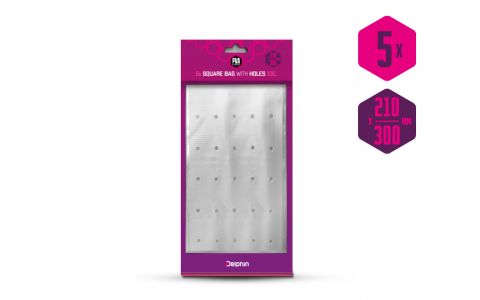 Sáčok hranatý s otvormi Delphin PVA ntastic XXL / 5ks 300x210mm