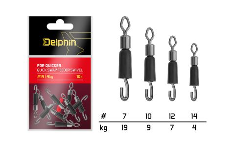 Rýchloobratlík s gumičkou Delphin FDR Quicker / 10ks #12/7kg