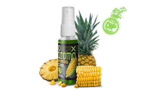 Dipovací sprej Delphin AromaX/30ml Kukurica-Ananás/fluo zelený