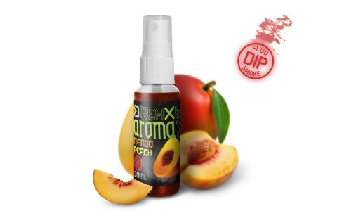 Dipovací sprej Delphin AromaX/30ml Mango-Broskyňa/červený