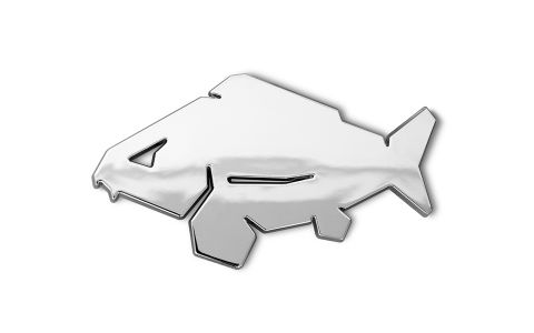 3D nálepka Delphin CARP Chróm Chróm