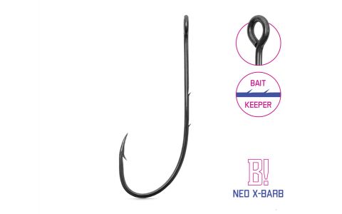 Háčik na čeburašku Delphin B! NEO X-BARB / 8ks 3/0