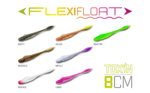 Umelá nástraha Delphin TOXIN Uvs  / 8ks 8cm / MUDGOLD