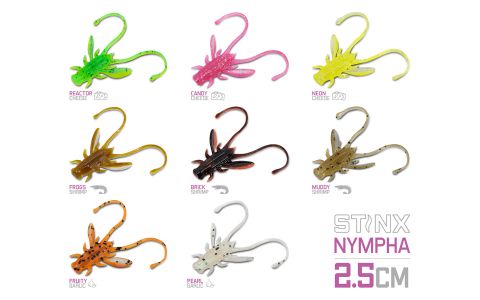 Umelá nástraha Delphin B! Stinx NYMPHA / 20ks 2.5cm / CANDY