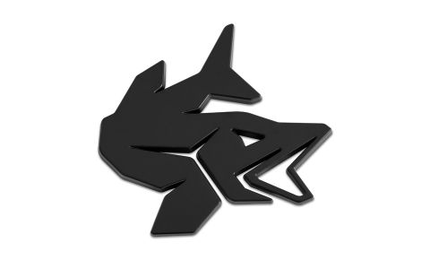 3D nálepka Delphin PIKE Čierna