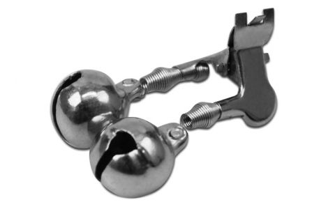 Zvonček Delphin, kovový štipec / 1ks 14mm