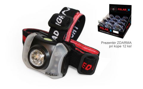 Čelová lampa Delphin POLAR_X 5+4 LED