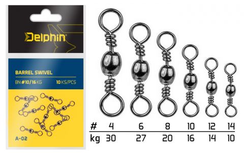 Barrel Swivel A-02/10ks BN/4
